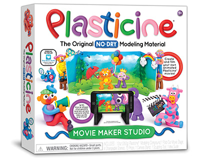 Plasticine Movie Maker Studio Illustration