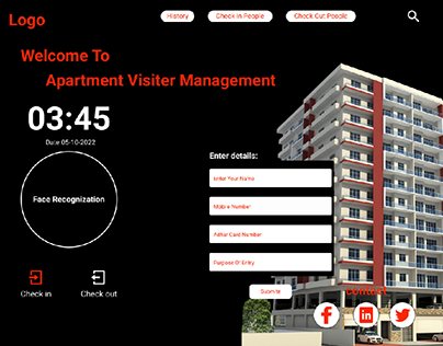 Apartment visitor management page