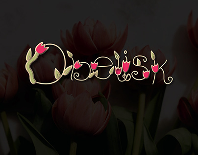 trendy florist shop logo (Obelisk)