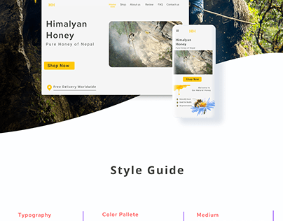 Nepal Honey Website Design