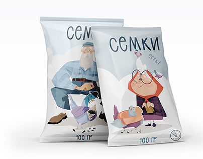 ILLUSTRATIONS FOR ROASTED SEEDS BRAND