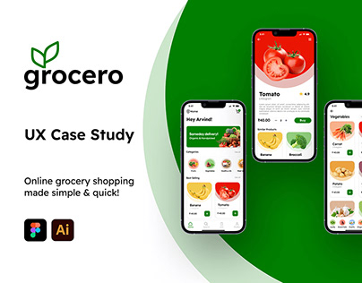 Grocery Shopping App - Grocero | UI UX Case Study