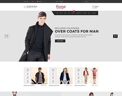 Forge - eCommerce PSD Template