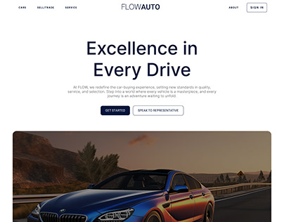 Flow Auto Dealership Landing Page