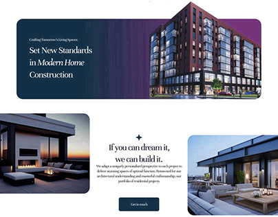 Project thumbnail - Real estate landing page | Ui/UX design | website