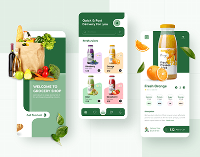 Online Grocery Shopping App Design