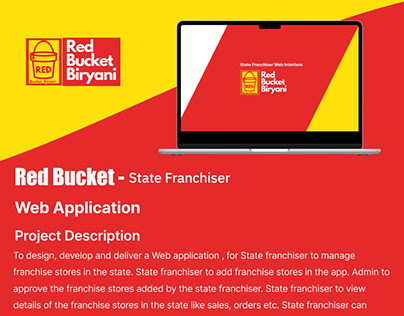 Red Bucket State Franchiser Web Application
