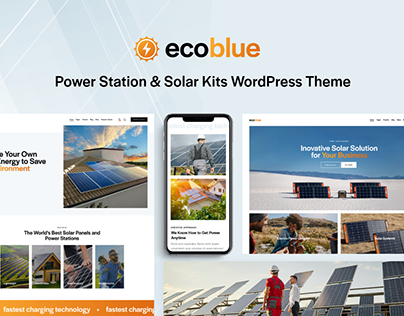 EcoBlue - Power Station & Solar Kits WordPress Theme
