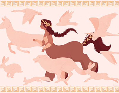 GREECE | Centaur Goddesses | Concept illustration