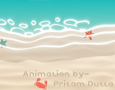 Beach 2D Animation | After Effects