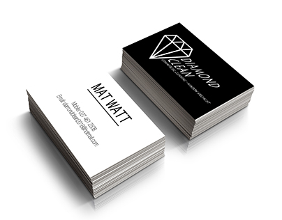 Diamond Clean Business Cards