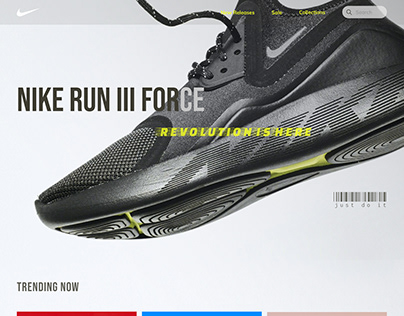 Sports Fashion Website - Nike Concept