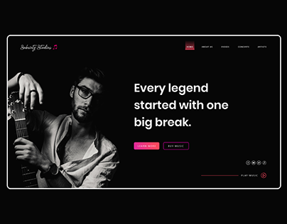 Music Company Homepage Concept