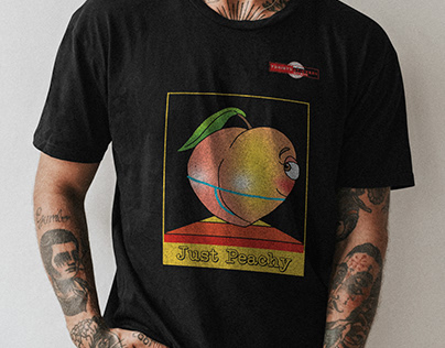Just Peachy T shirt design