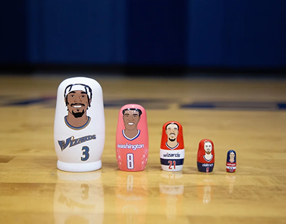 Washington Wizards nested dolls.
