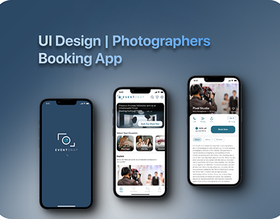 Photographer Booking App UI Design