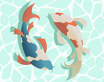 TWO JAPANESE FISH