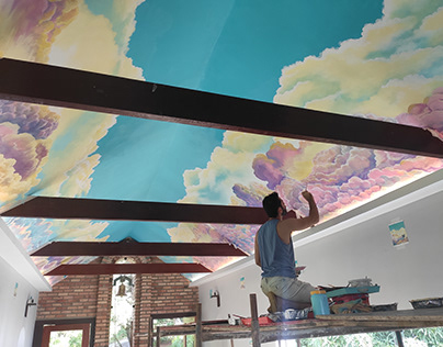 Capela Lafaiete - Pintura sobre teto