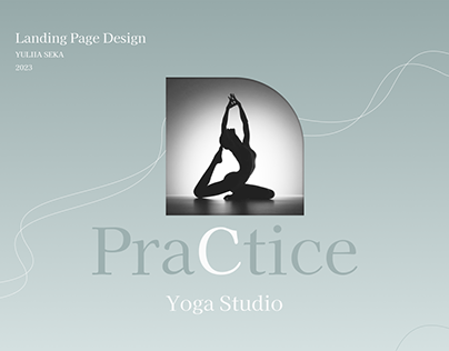 Landing page design Yoga studio
