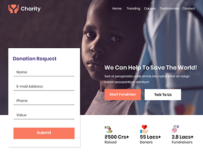 UX Design For Charity Foundation