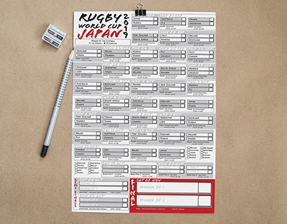 Rugby World Cup 2019 Compact Wall-Chart