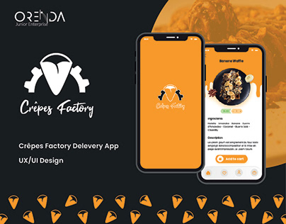 Crêpes Factory Delevery App UI/UX Design