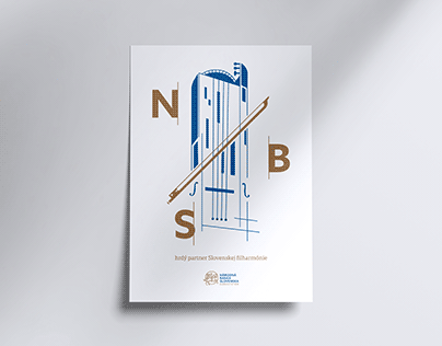 NBS x Slovak Philharmonic Orchestra partnership poster