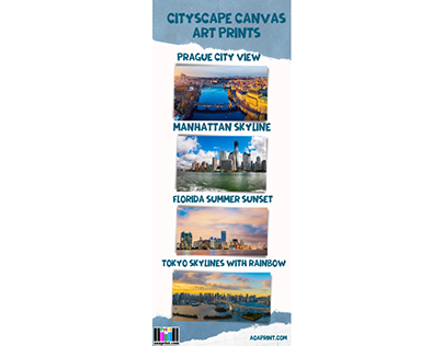 Cityscape Canvas Art Prints Online - AOAPrint