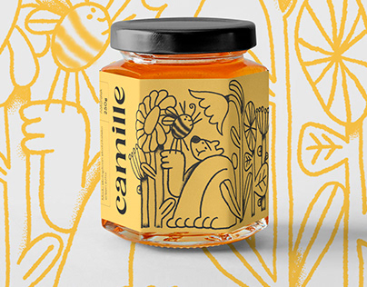 Camille Basoko Eztia- Packaging Honey Jar Design