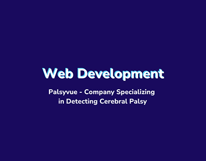 Web Development for Palsyvue - Healhcare Company