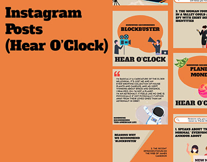Instagram Posts (Hear O'Clock)