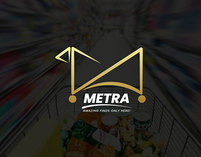"METRA" (supermarket) (Logo Design)