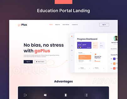 Education Portal Landing Page