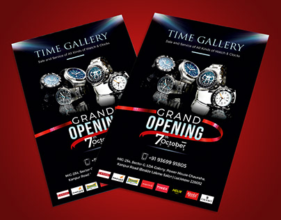 Flyer- Time Gallery (newly opened watch showroom)