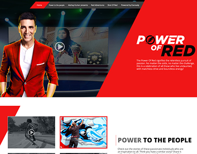 Eveready - Power of Red (Launch Website)