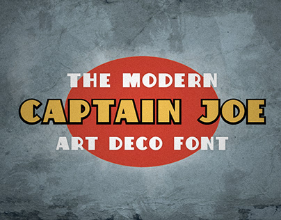 Captain Joe - The Modern Art Deco Font