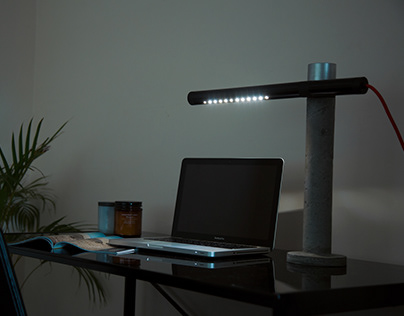 'Pillar' Concrete LED Task Light