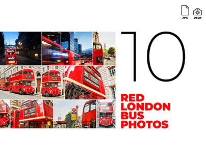 10 Red London Bus Photos