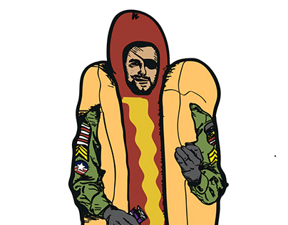 The Reincarnated Hotdog Man Illustration