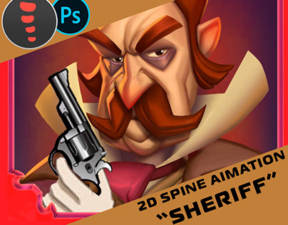 Project thumbnail - 2D Spine Animation "SHERIFF"