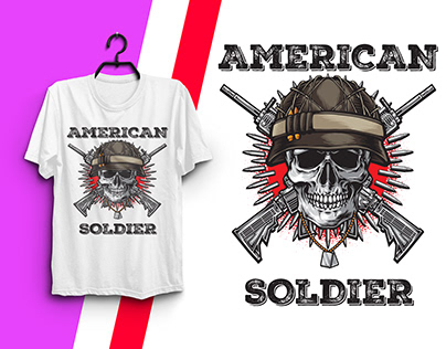 USA Veteran T-Shirt Design.