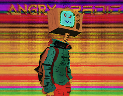 angry radio character