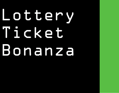 Lottery Ticket scratch off design