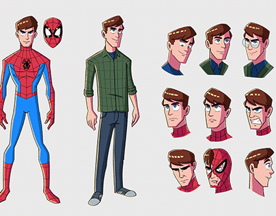 Spider-Man/Peter Parker Expressions Sheet