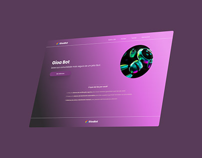 Desenvolvimento Web - Landing page gioabot
