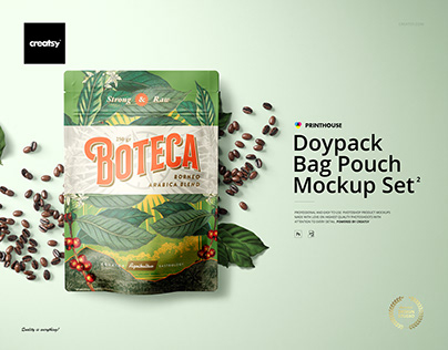 Doypack Bag Pouch Mockup Set 2
