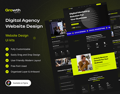 Project thumbnail - Digital Agency Landing Page UI Design
