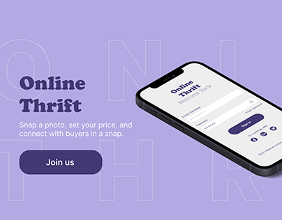 Online Thrift | Shopping App - UI Design