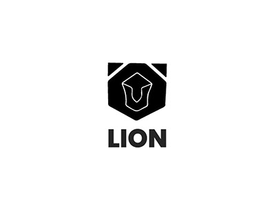 Minimalist Lion logo