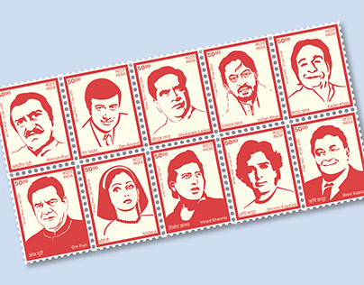 Postage Stamp | A tribute to the Bollywood legends